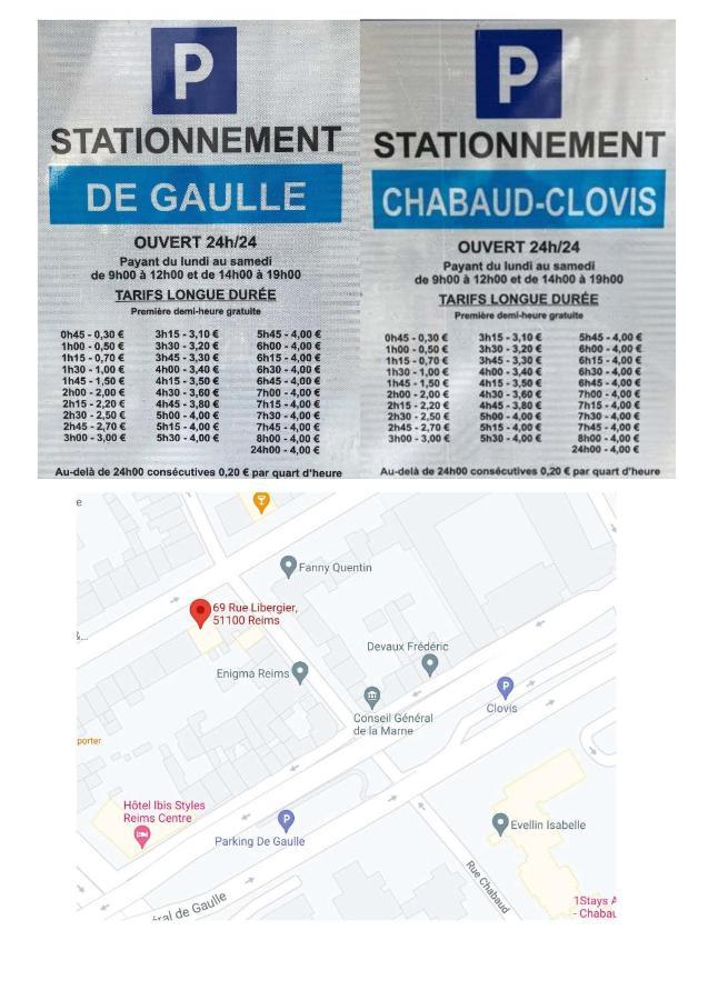 Le Coquet Logement Climatise Face A La Cathedrale - 3G Reims Exteriör bild